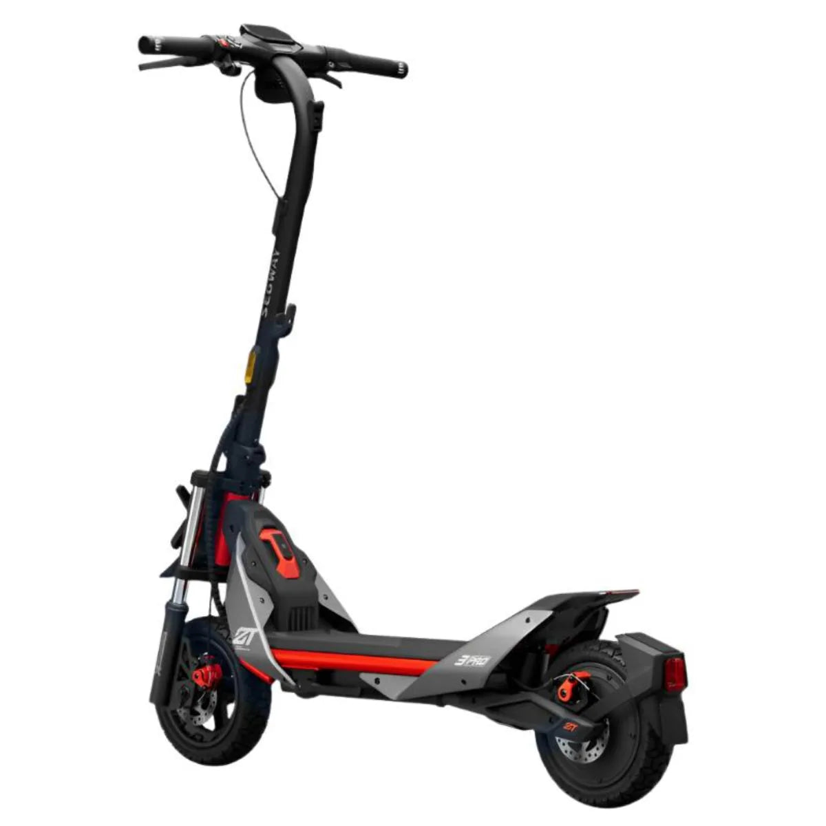 Segway Ninebot ZT3 Pro debout, guidon et colonne de direction